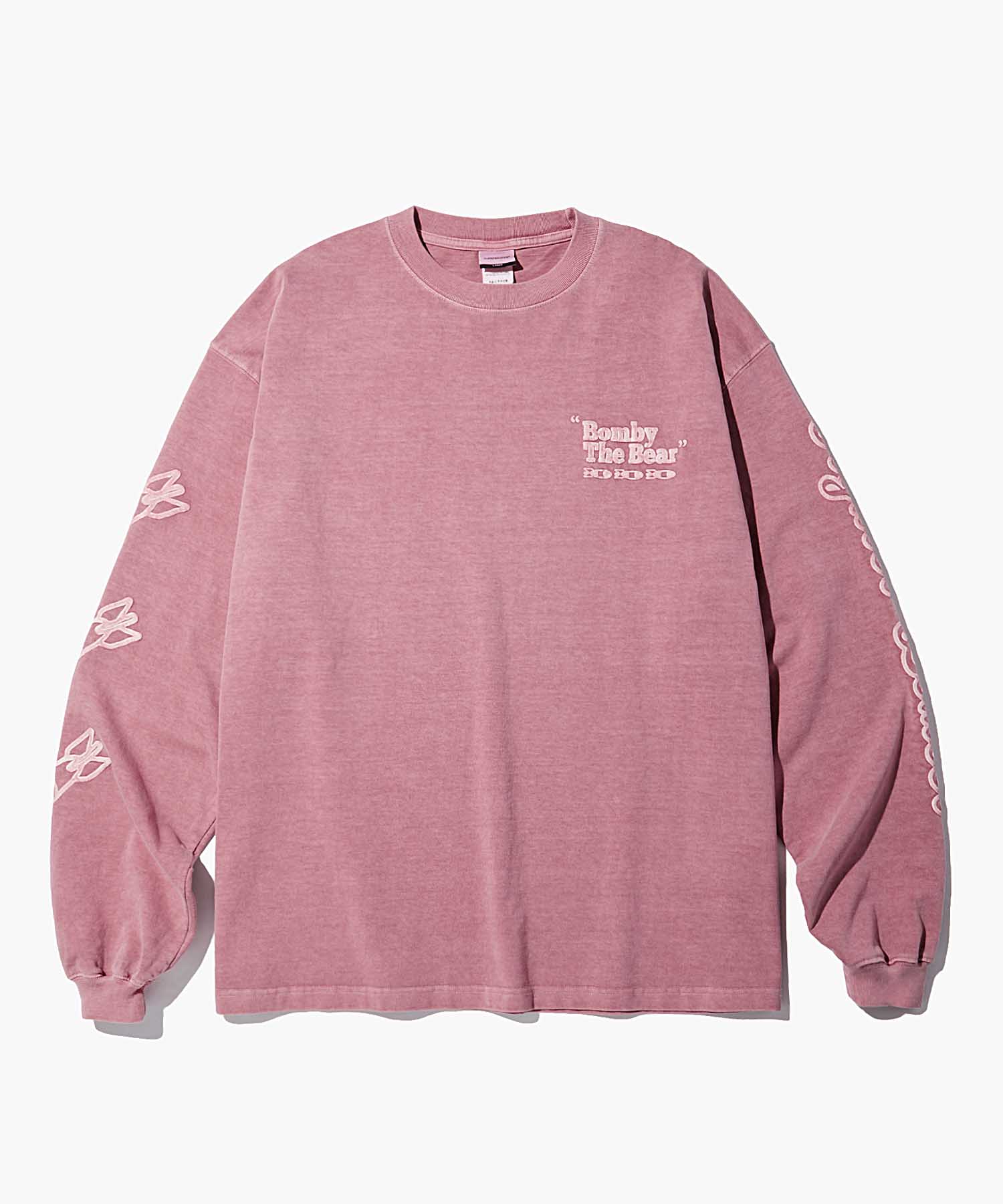 MIL SERIES LONG SLEEVE(BOMBY THE BEAR)_PIGMENT PINK