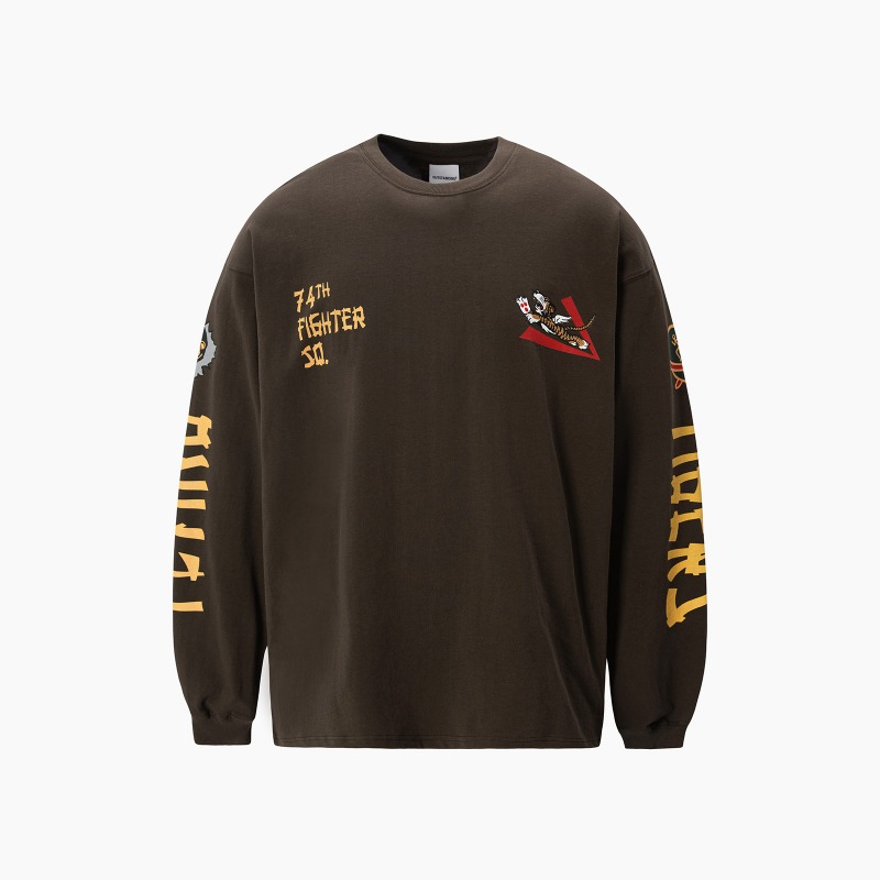 MIL SERIES LONG SLEEVE(74TH FIGHTER SQ)_BROWN