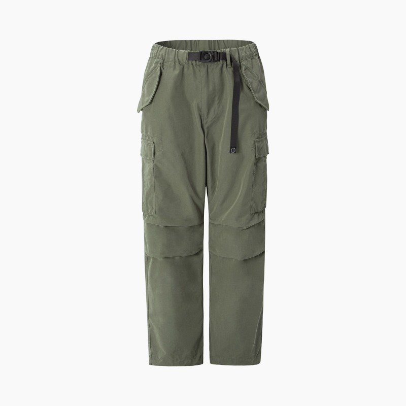 OUT BELTED CARGO PANTS_OLIVE