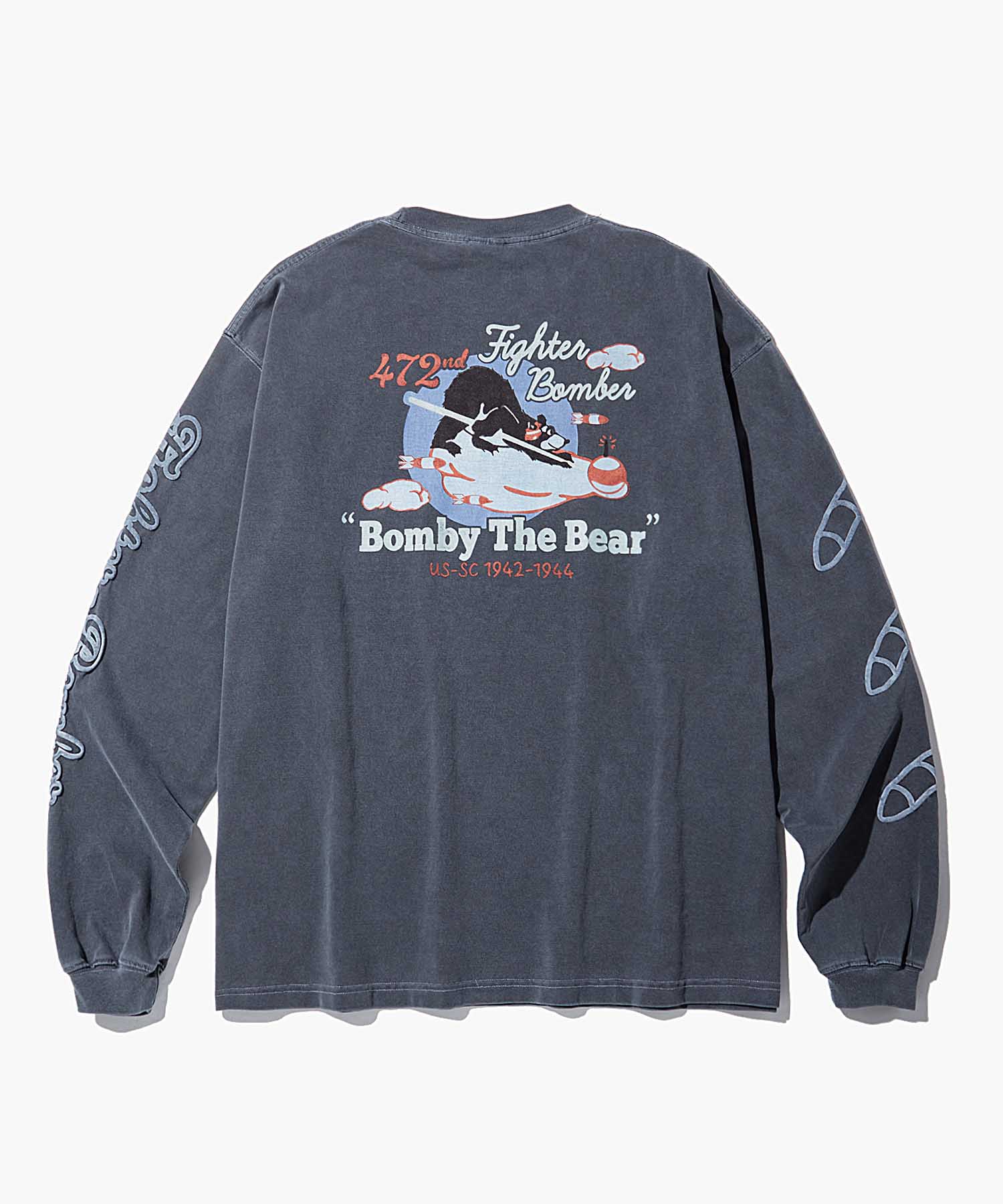 MIL SERIES LONG SLEEVE(BOMBY THE BEAR)_PIGMENT NAVY